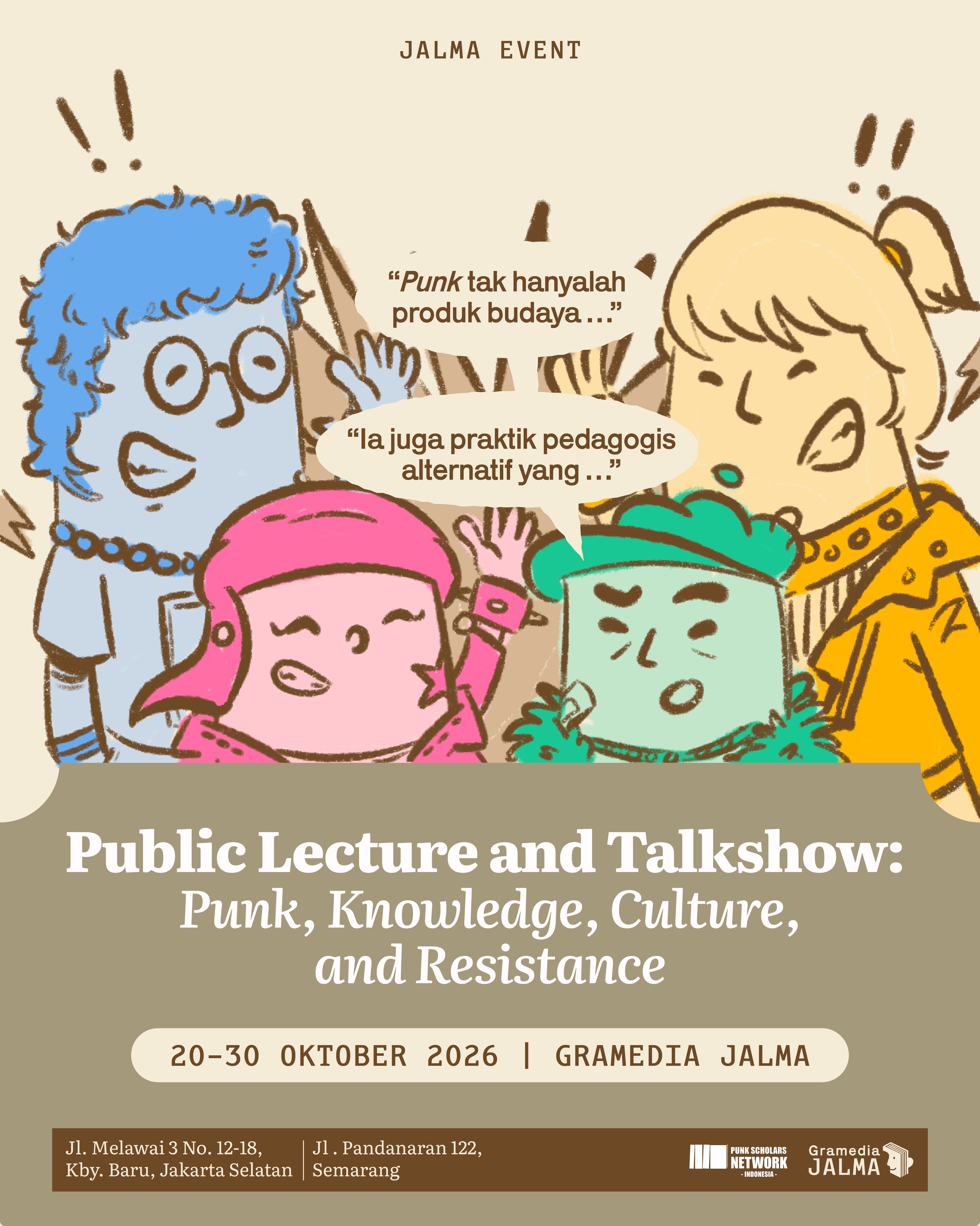 Public Lecture and Talkshow: Punk, Knowledge, Culture and Resistance